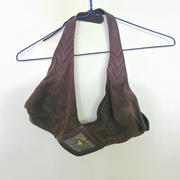 Handmade Leather Halter Bra • W/ Stash pocket - Picture 1 of 8